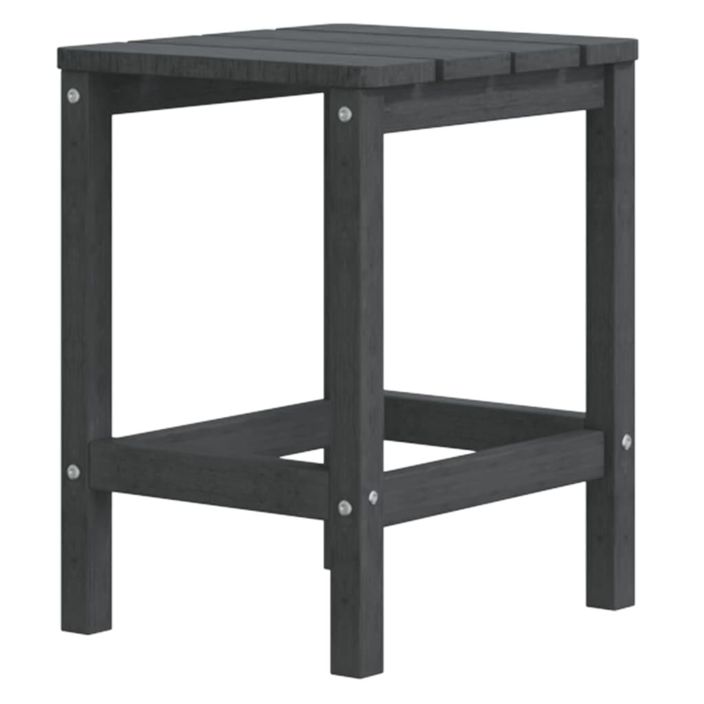 vidaXL Garden Adirondack Chairs with Table HDPE Anthracite