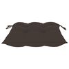 vidaXL Garden Chairs 2 pcs with Taupe Cushions Solid Teak Wood