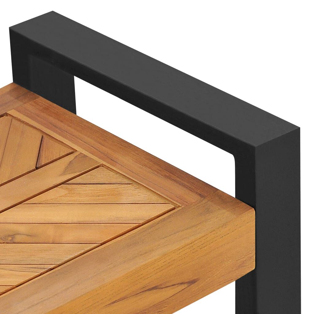 vidaXL Bench 120 cm Solid Teak Wood