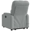 vidaXL Stand up Massage Recliner Chair Light Grey Fabric