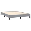 vidaXL Bed Frame without Mattress Light Grey 152x203 cm Queen Fabric