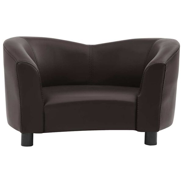 vidaXL Dog Sofa Brown 67x41x39 cm Faux Leather