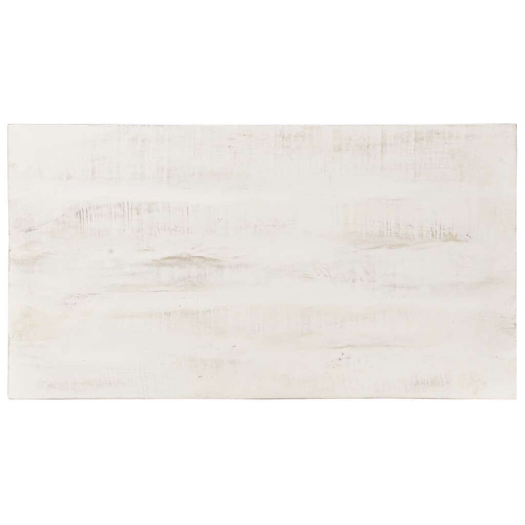 vidaXL Coffee Table White 110x60x45 cm Solid Mango Wood