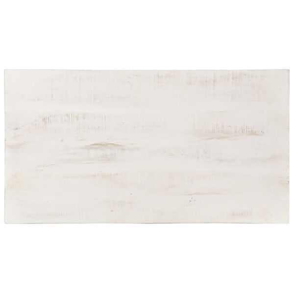 vidaXL Coffee Table White 110x60x45 cm Solid Mango Wood