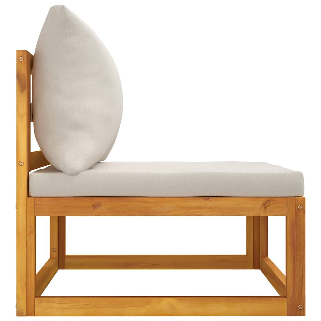 vidaXL 2 Piece Garden Sofa Set with Cushions Solid Wood Acacia
