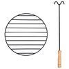 vidaXL Fire Pit with Poker 54x54x55 cm Steel