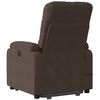 vidaXL Stand up Massage Recliner Chair Brown Microfibre Fabric