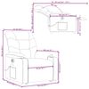 vidaXL Electric Stand up Massage Recliner Chair Light Grey Fabric