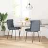 vidaXL Dining Chairs 2 pcs Dark Grey Velvet