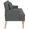 vidaXL Bench with Cushions Dark Grey 113x64.5x75.5 cm Fabric