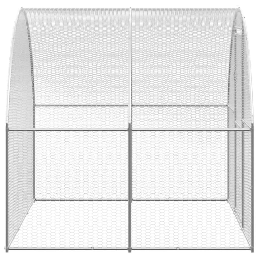 vidaXL Outdoor Chicken Coop 3x10x2 m Galvanised Steel