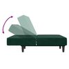 vidaXL 2-Seater Sofa Bed Dark Green Velvet