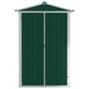 vidaXL Garden Shed Green 116x45x175 cm Galvanised Steel