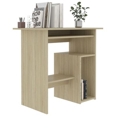 vidaXL Desk Sonoma Oak 80x45x74 cm Engineered Wood