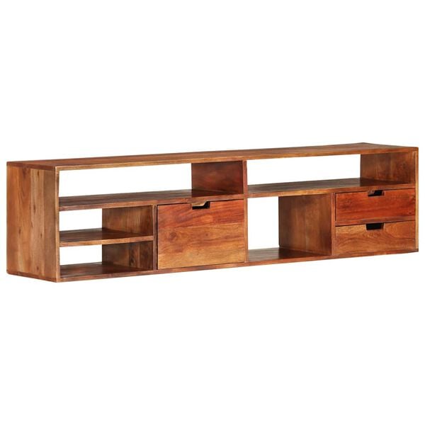 vidaXL TV Cabinet 140x30x35 cm Solid Acacia Wood