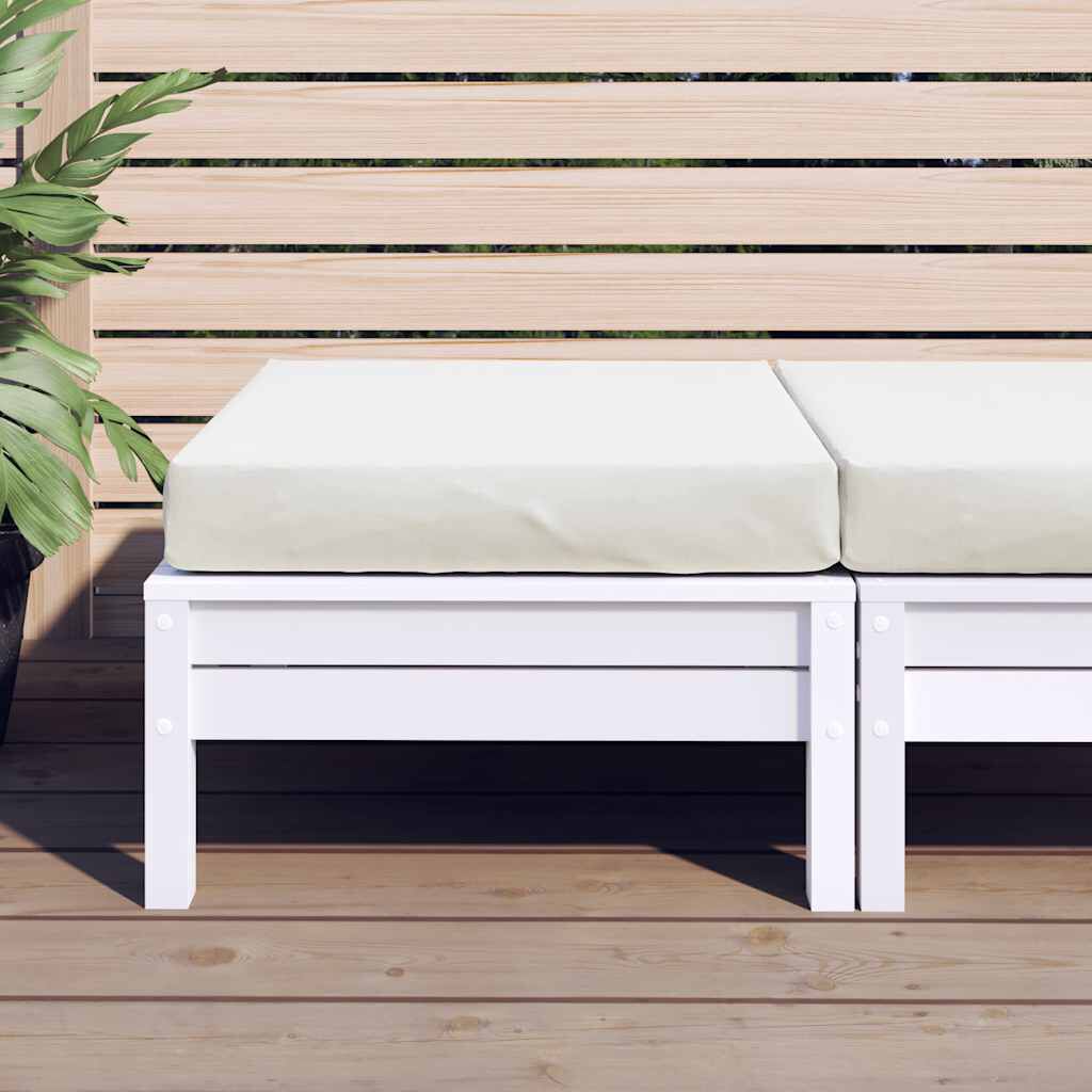 vidaXL Pallet Cushion Melange Cream 60x60x9.5 cm Fabric