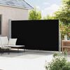 vidaXL Patio Retractable Side Awning 200x500 cm Black