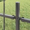 vidaXL Garden Fence Grey 1.7 x 1.2 m Powder-coated Steel