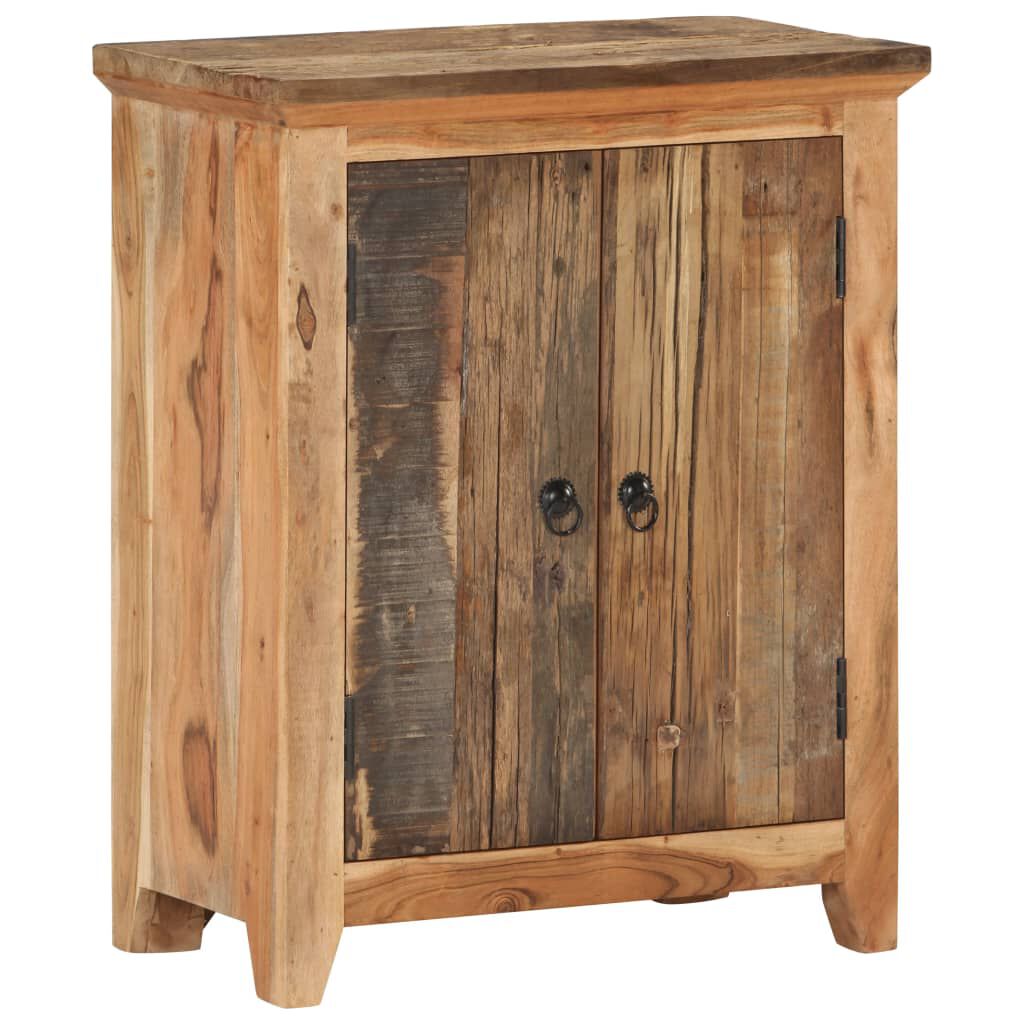 vidaXL Sideboard 60x33x75 cm Solid Acacia Wood and Reclaimed Wood