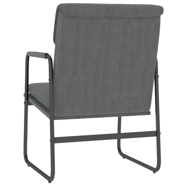 vidaXL Lounge Chair Dark Grey 55x64x80 cm Fabric