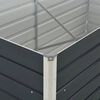 vidaXL Raised Garden Bed 160x80x45 cm Galvanised Steel Anthracite