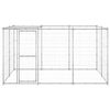 vidaXL Outdoor Dog Kennel Galvanised Steel with Roof 7.26 m&sup2;