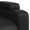 vidaXL Recliner Chair Black Faux Leather