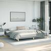 vidaXL Bed Frame without Mattress Light Grey King Fabric