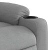 vidaXL Electric Stand up Massage Recliner Chair Light Grey Fabric