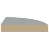 vidaXL Floating Corner Shelves 2 pcs Grey 25x25x3.8 cm MDF