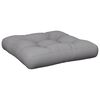 vidaXL Pallet Cushions 2 pcs Grey Fabric