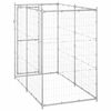 vidaXL Outdoor Dog Kennel Galvanised Steel 110x220x180 cm