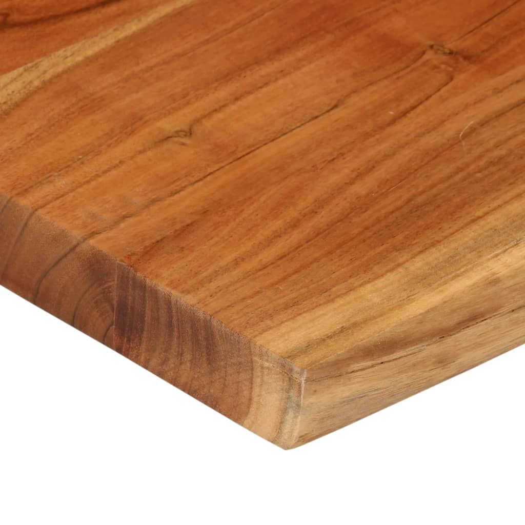 vidaXL Table Top 60x60x3.8 cm Rectangular Solid Wood Acacia Live Edge