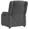 vidaXL Electric Massage Recliner Chair Dark Grey Fabric