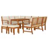 vidaXL 9 Piece Garden Dining Set with Cushions Solid Wood Acacia