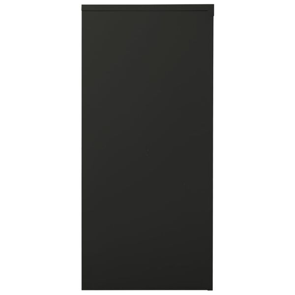 vidaXL Sliding Door Cabinet Anthracite 90x40x90 cm Steel