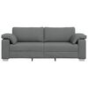 vidaXL Sofa Dark Grey 219 x 80 x 82 cm Fabric