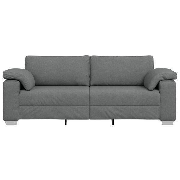 vidaXL Sofa Dark Grey 219 x 80 x 82 cm Fabric