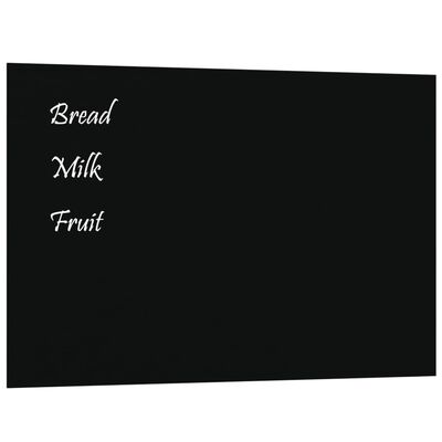 vidaXL Wall Mounted Magnetic Blackboard Glass 60x40 cm