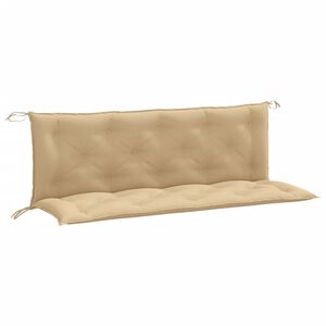vidaXL Garden Bench Cushions 2 pcs Melange Beige 150x50x7 cm Fabric