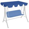 vidaXL Replacement Canopy for Garden Swing Blue 150/130x105/70 cm