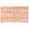 vidaXL Wall Shelf Light Brown 100x60x(2-4) cm Treated Solid Wood Oak