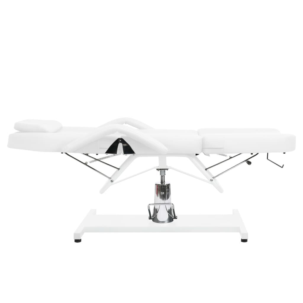 vidaXL Massage Table White 180x62x(87-112) cm