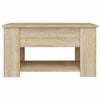 vidaXL Coffee Table Sonoma Oak 79x49x41 cm Engineered Wood