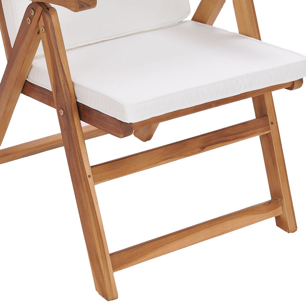 vidaXL Reclining Garden Chairs with Cushions 8 pcs Solid Teak Wood