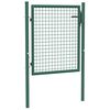 vidaXL Fence Gate Steel 100x75 cm Green