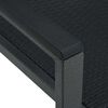 vidaXL Garden Chairs 2 pcs Black Plastic Rattan Look