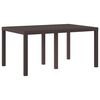 vidaXL Garden Dining Set 5 pcs Brown Polt rattan