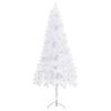 vidaXL Corner Artificial Christmas Tree LEDs&Ball Set White 180 cm PVC