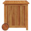 vidaXL Garden Storage Box with Wheels 60x50x58 cm Solid Wood Acacia